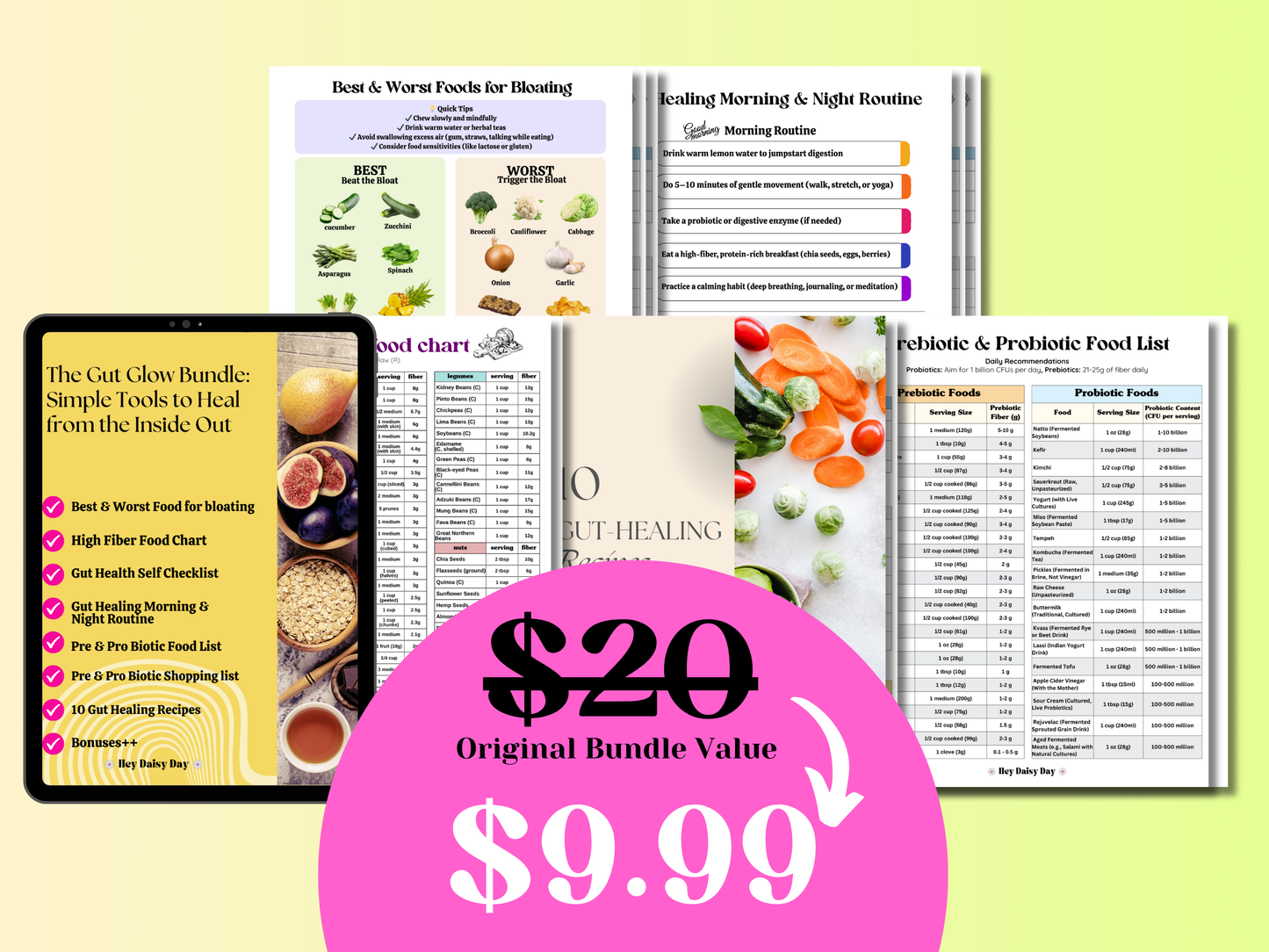 The Gut Glow Bundle: Simple Tools to Heal from the Inside Out