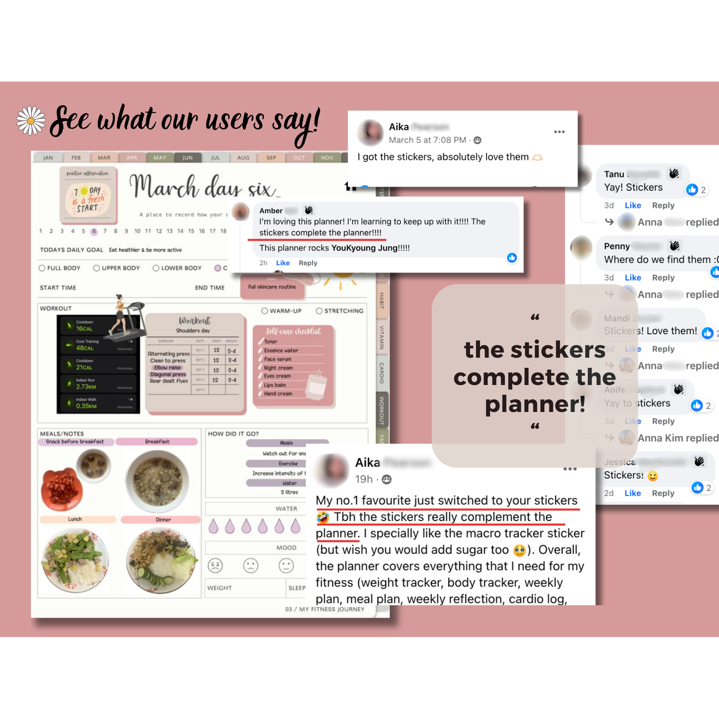 Digital Fitness Stickers