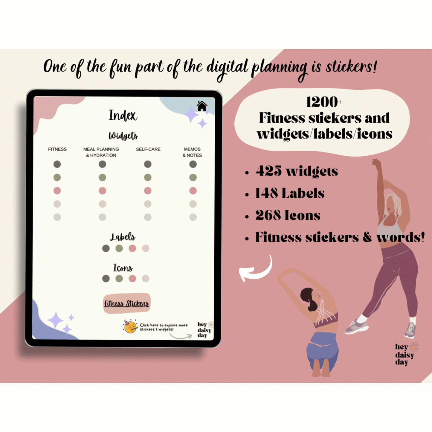 Digital Fitness Stickers