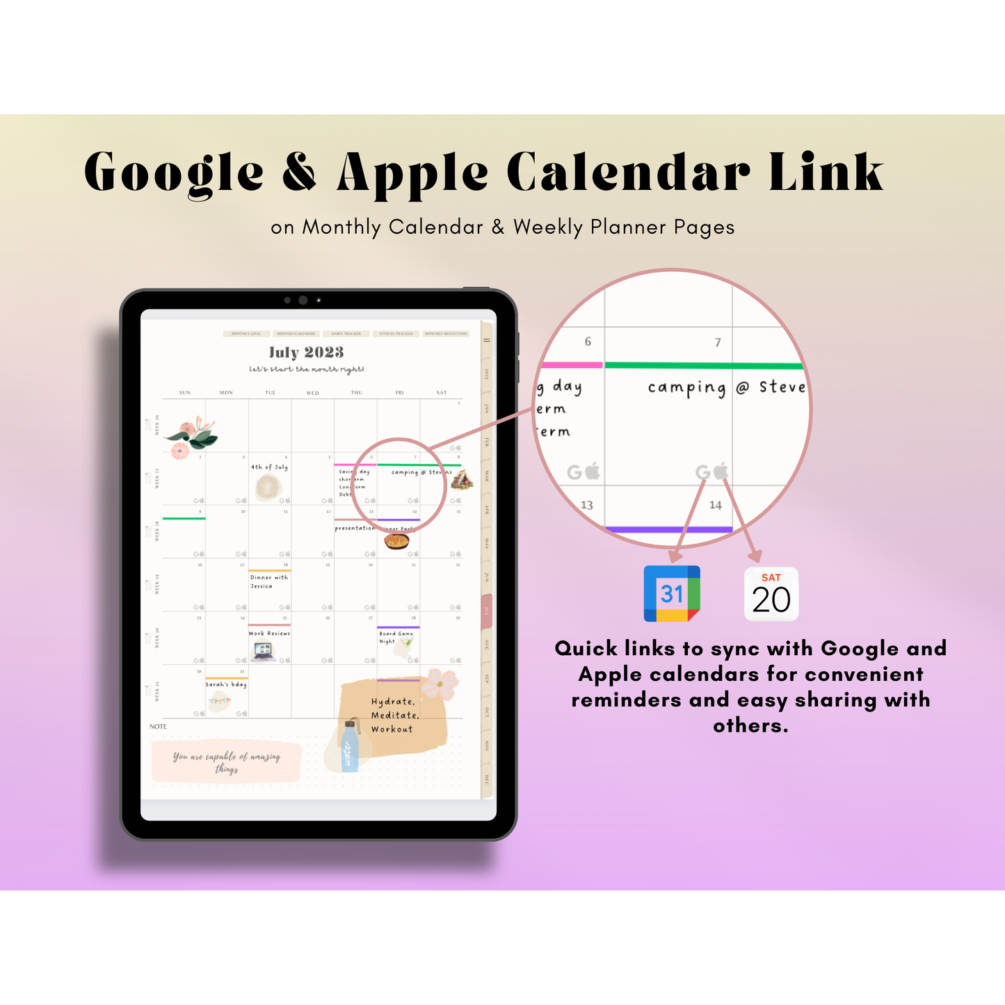 2023 Minimalist Digital Planner