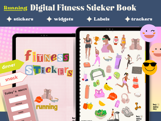 Running fitness digital Stickers