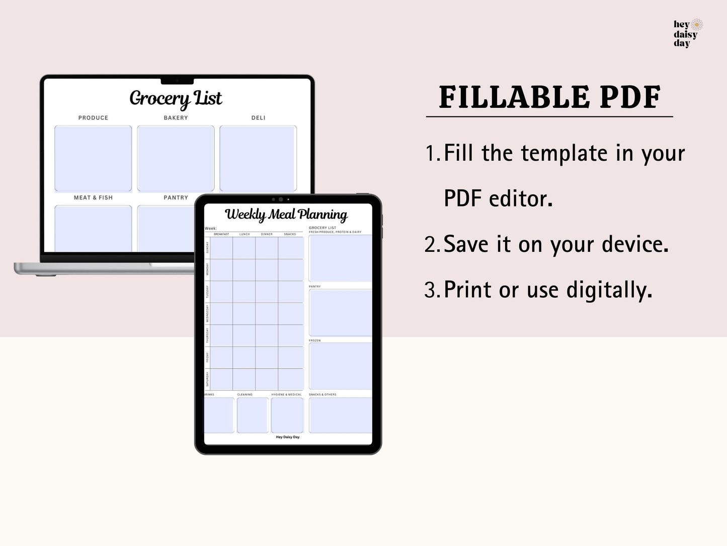 Weekly Meal Planner & Grocery List