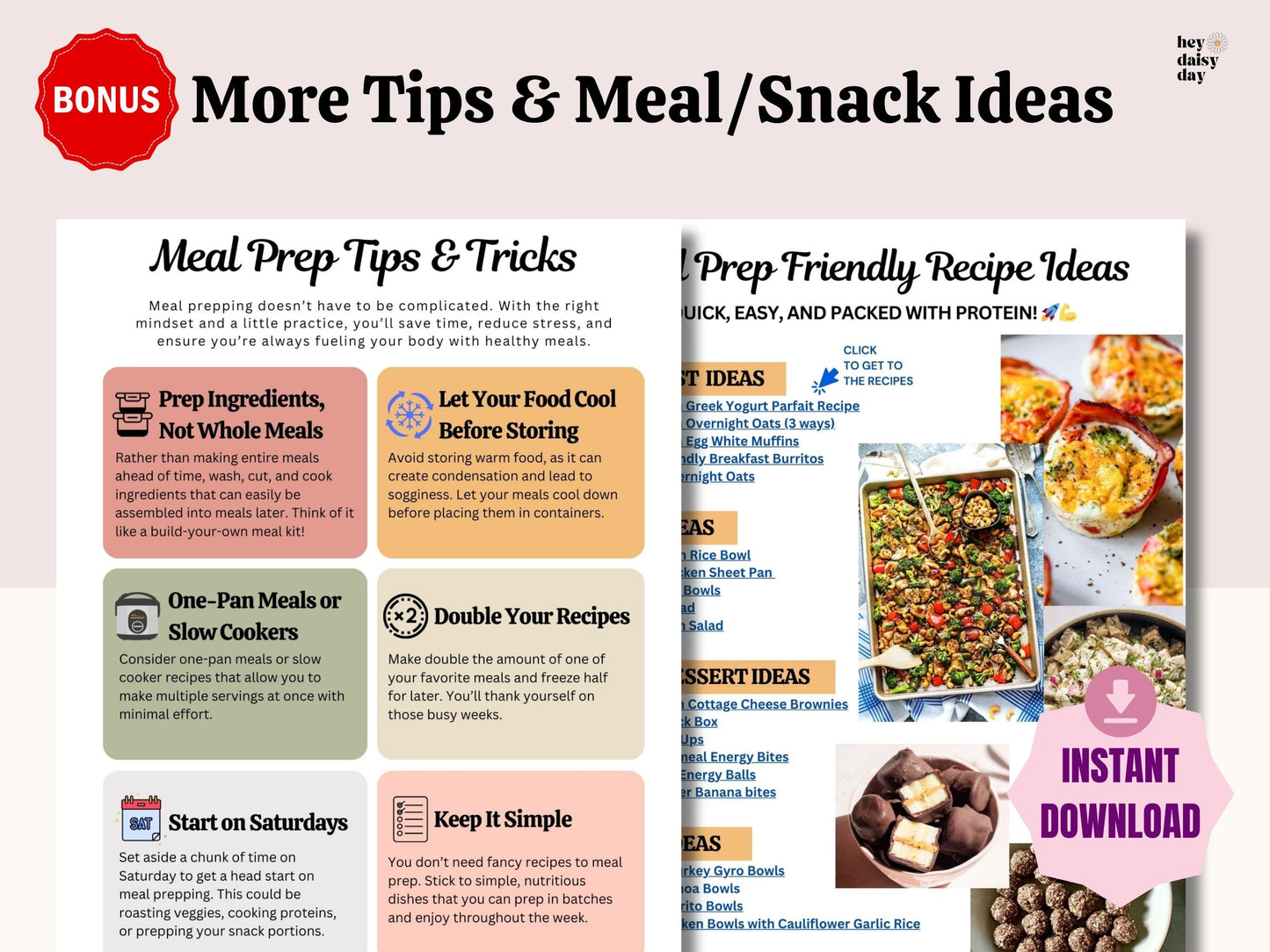 Weekly Meal Planner & Grocery List