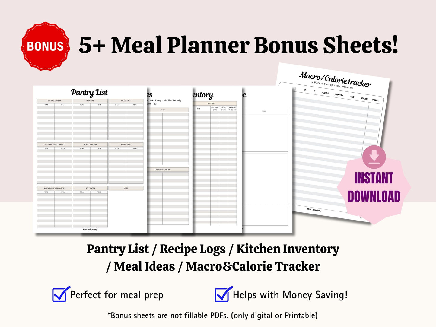 Weekly Meal Planner & Grocery List