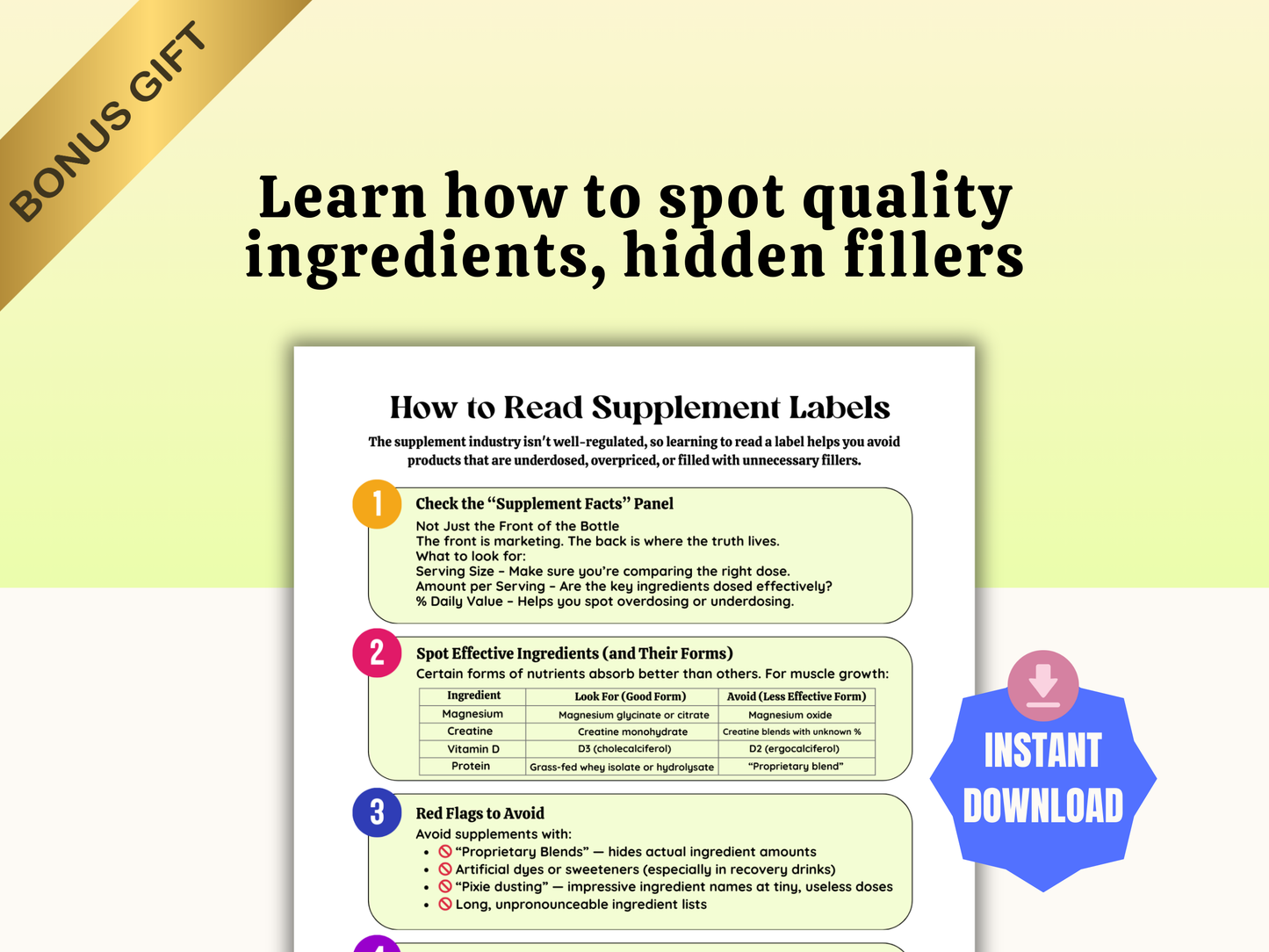 learn how to read labels