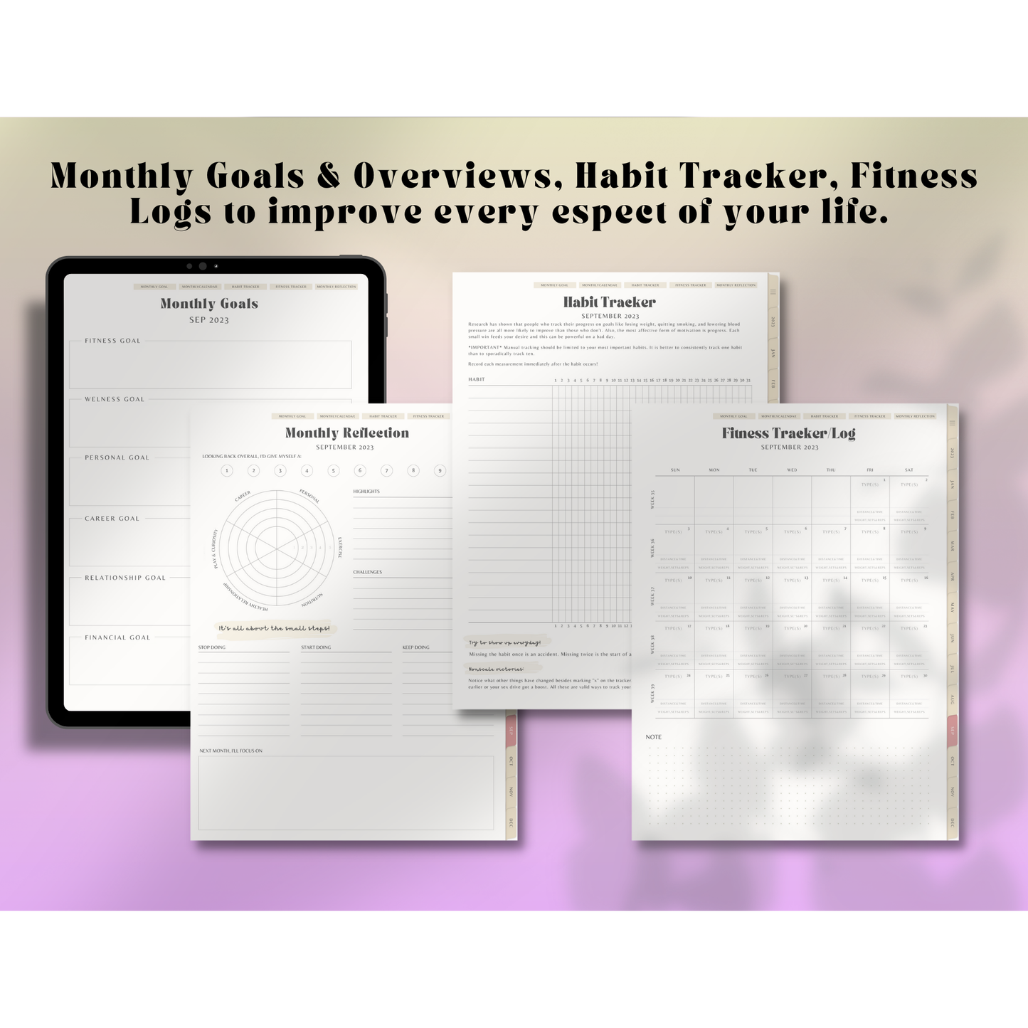 2023 Minimalist Digital Planner