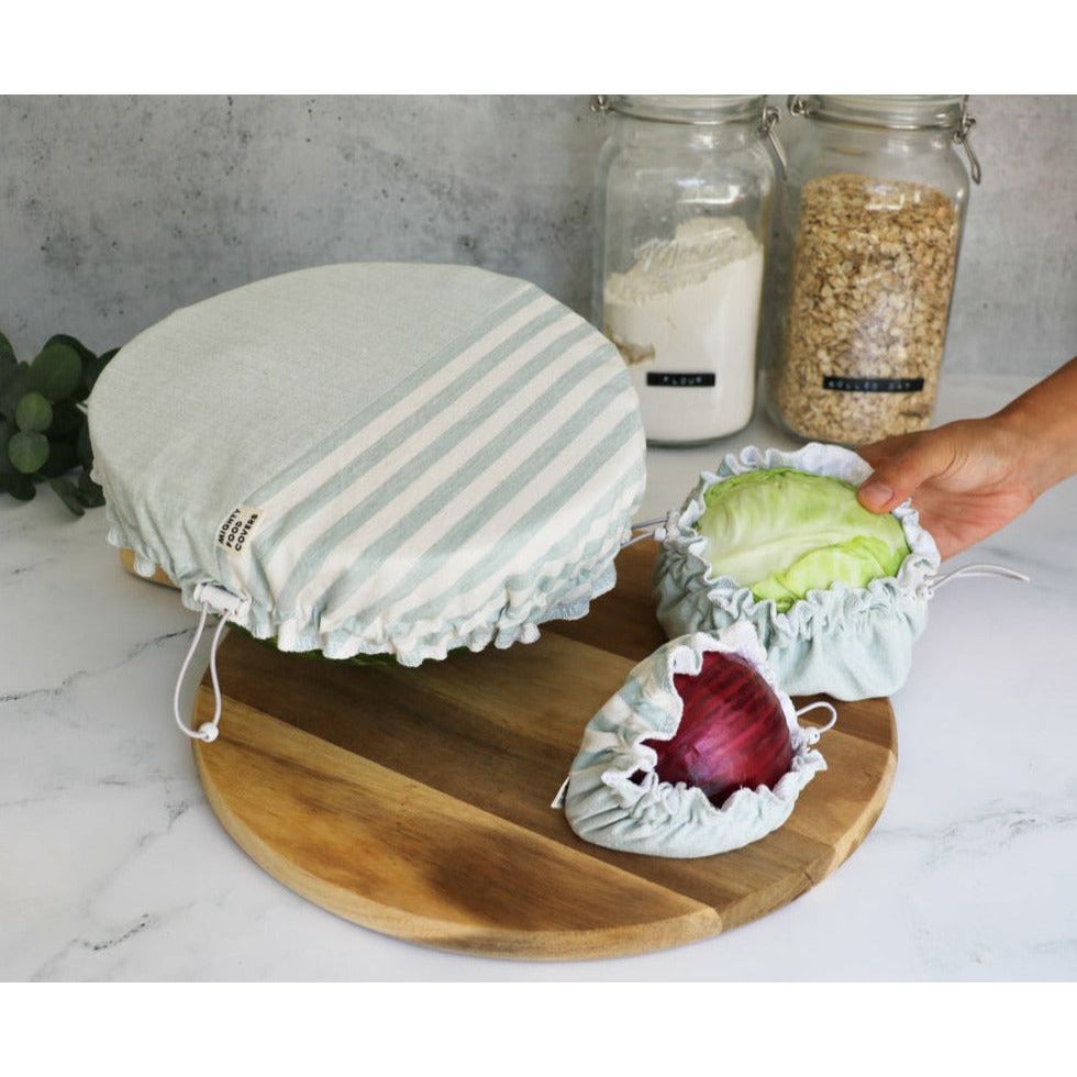 Save Earth and reduce plastic wrap. Mighty Food Covers will help eliminate plastic wrap. Cover your lemons with Food covers.
