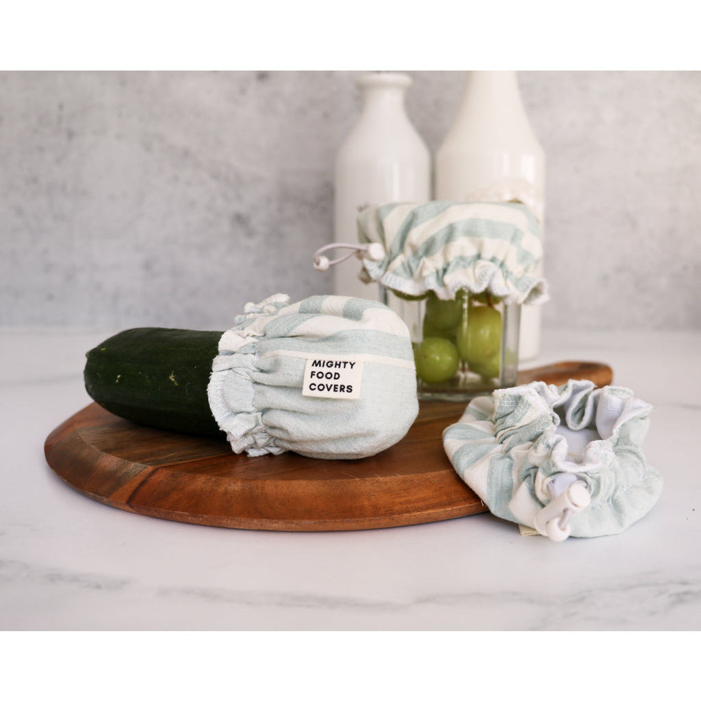 3 small reusable food covers