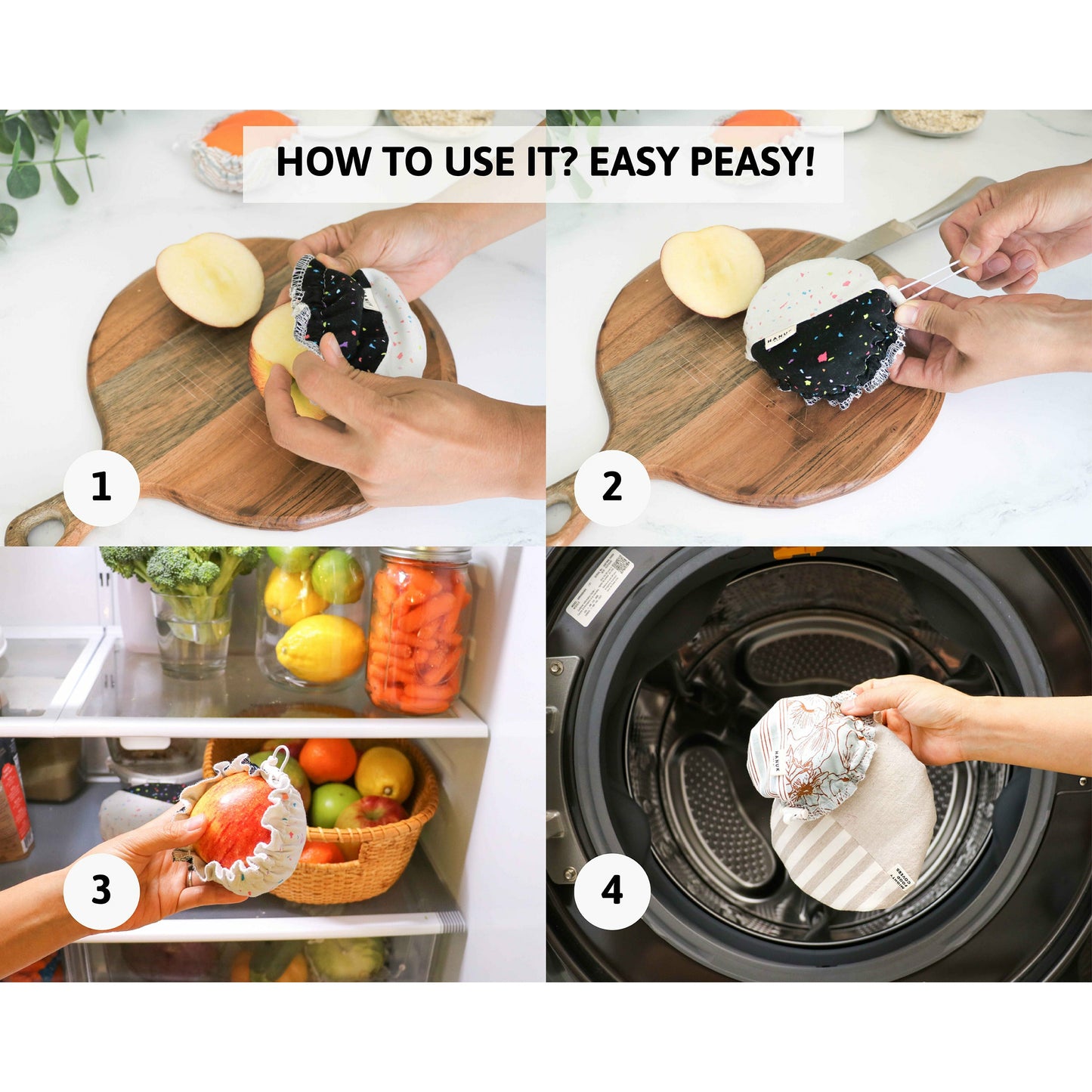 Save Earth and reduce plastic wrap. Mighty Food Covers will help eliminate plastic wrap. Cover your lemons with Food covers.