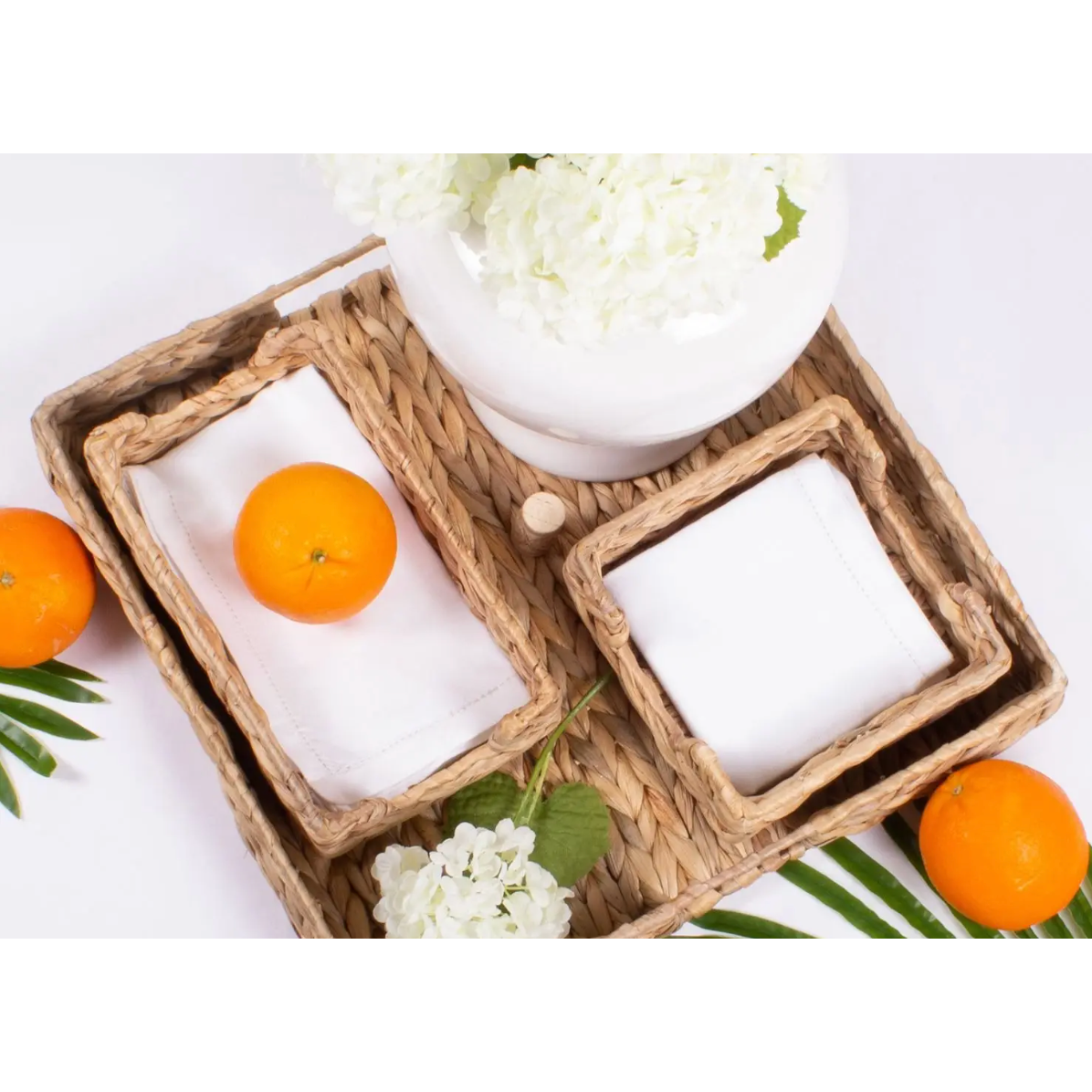 rattan tray.