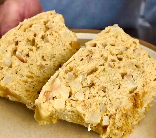 Flourless Apple peanut butter bread