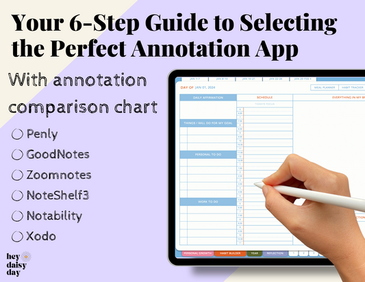 Mastering Digital Planning: Your 6-Step Guide to Selecting the Perfect Annotation App
