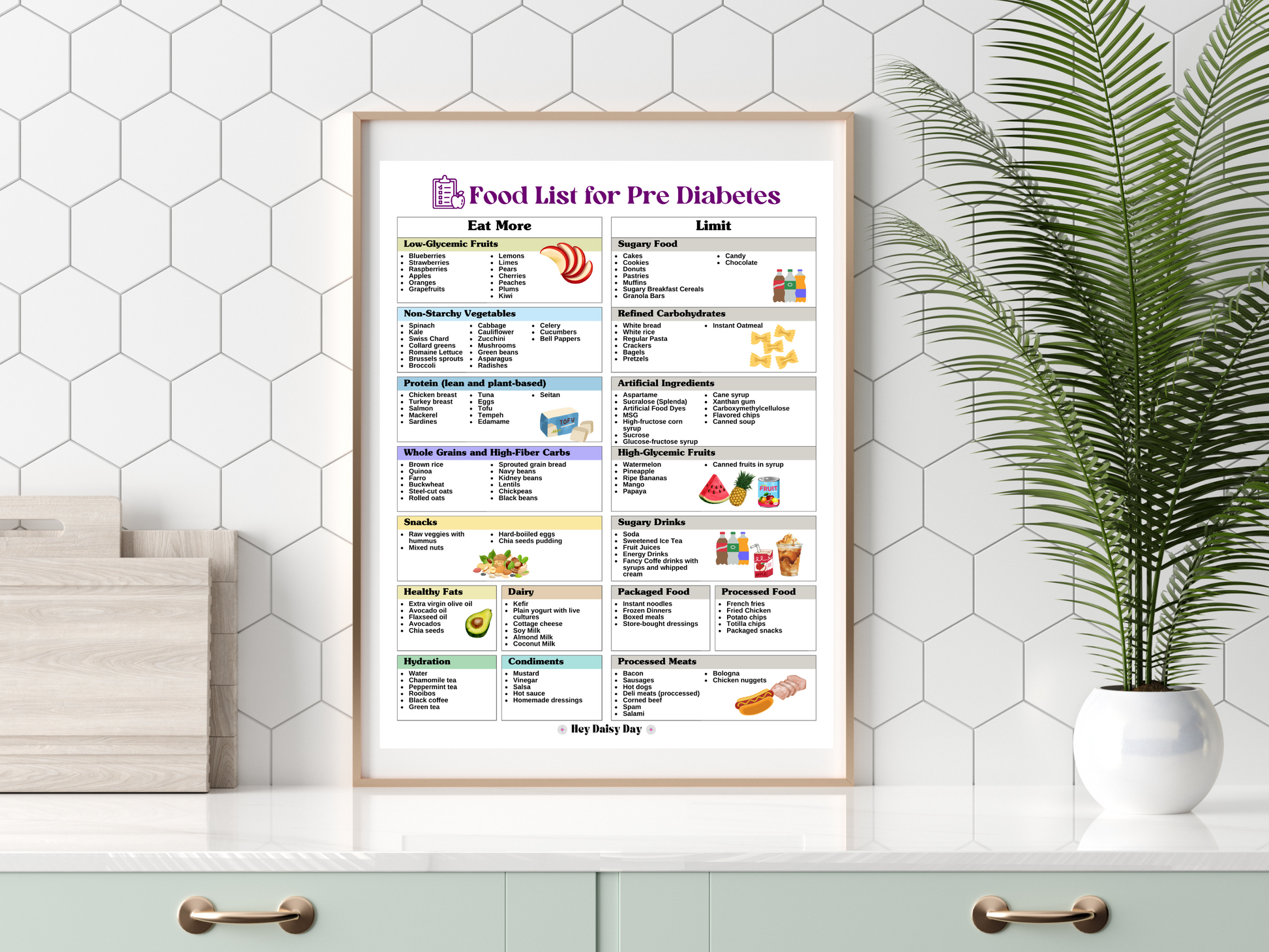 pre-diabetes-food-list-hey-daisy-day for Free Printable Pre Diabetic Diet Food List Pre Diabetes Food List – Hey Daisy Day for Free Printable Pre Diabetic Diet Food List