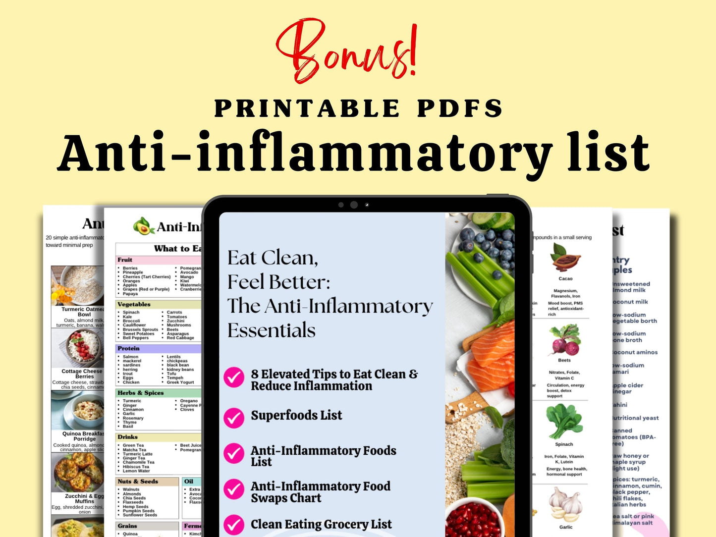 High Protein Foods Guide & Home Dumbbell Workout Bundle