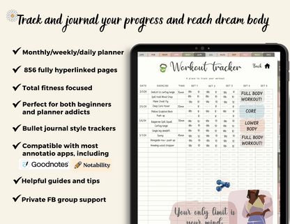 MAY FREE Fitness Digital Planner