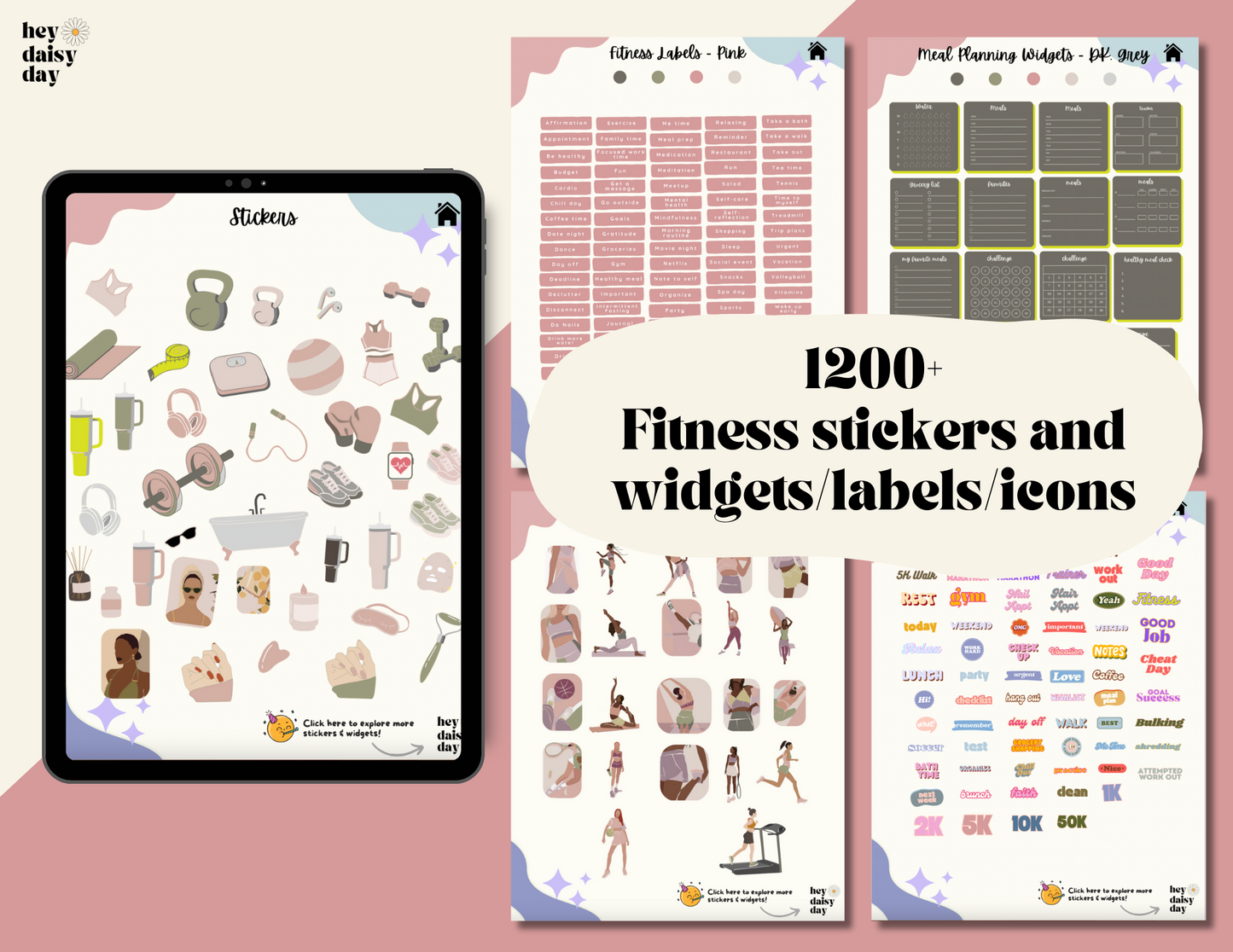 Digital Fitness Stickers