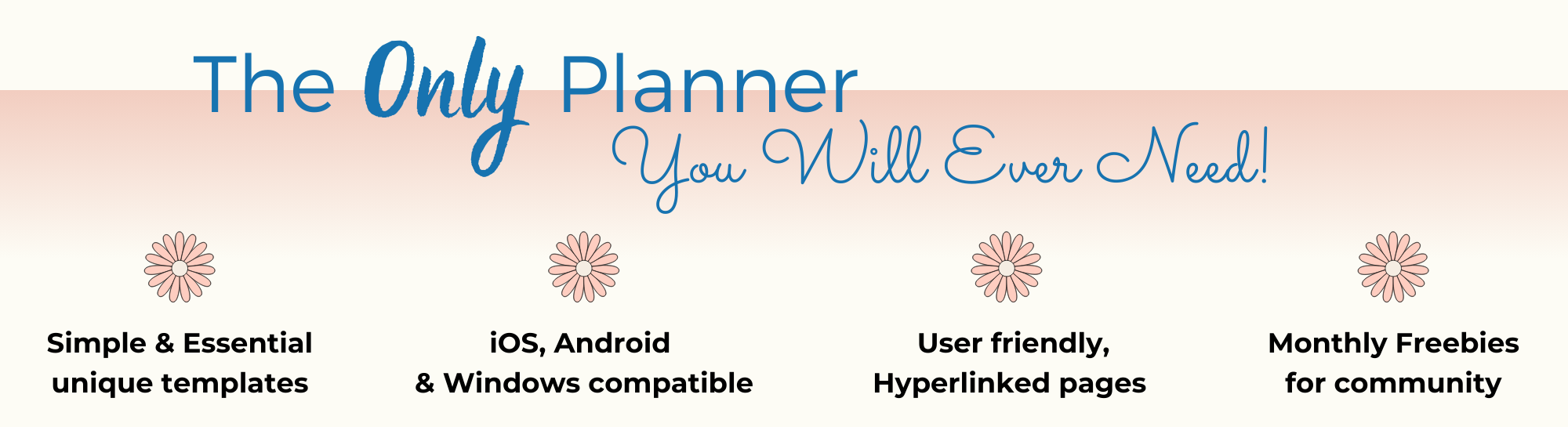 Only planner you will ever need. Simple and easy planners. Digital planners. Freebies.