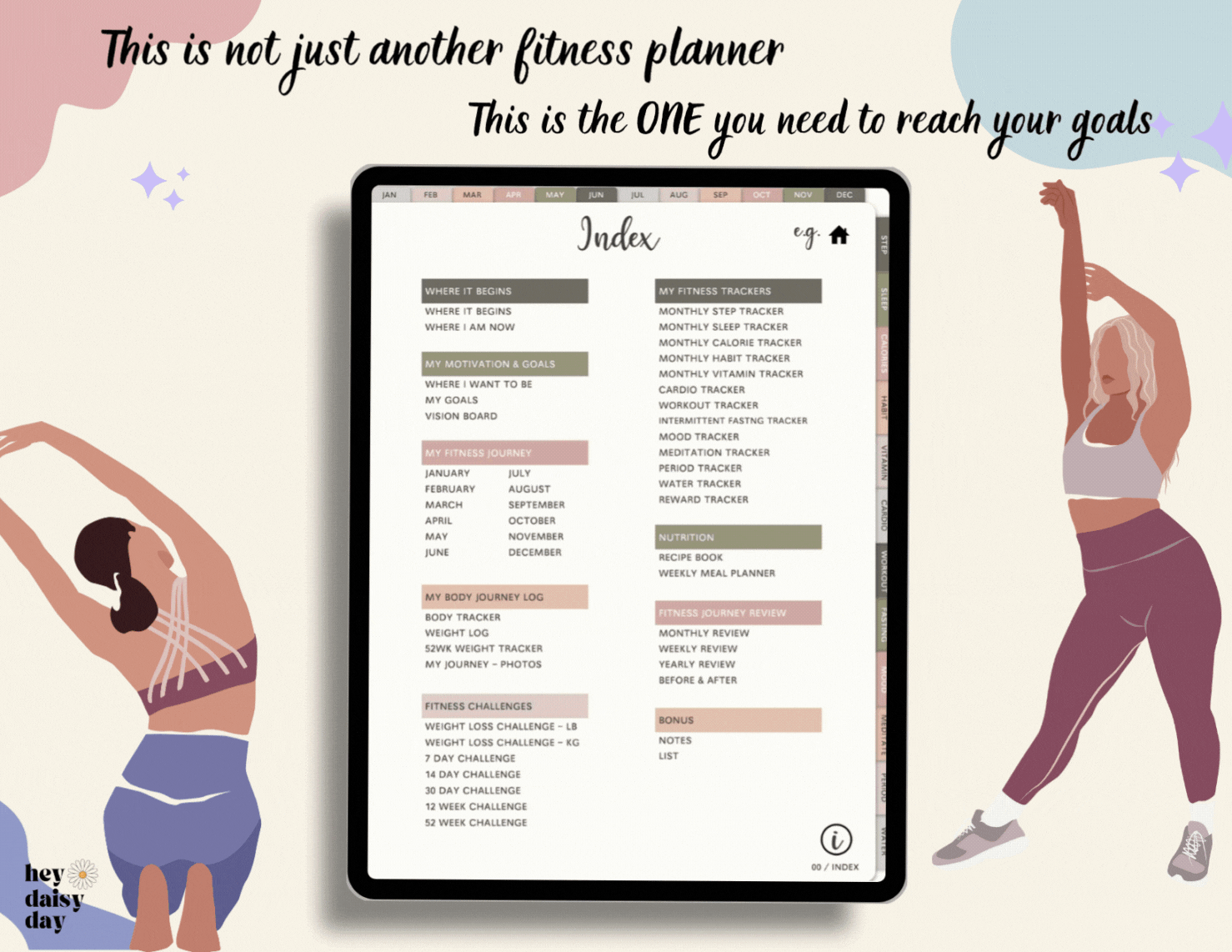 Digital fitness planner