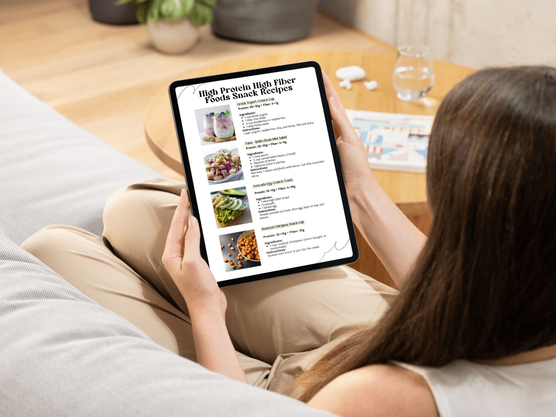 high protein high fiber foods list