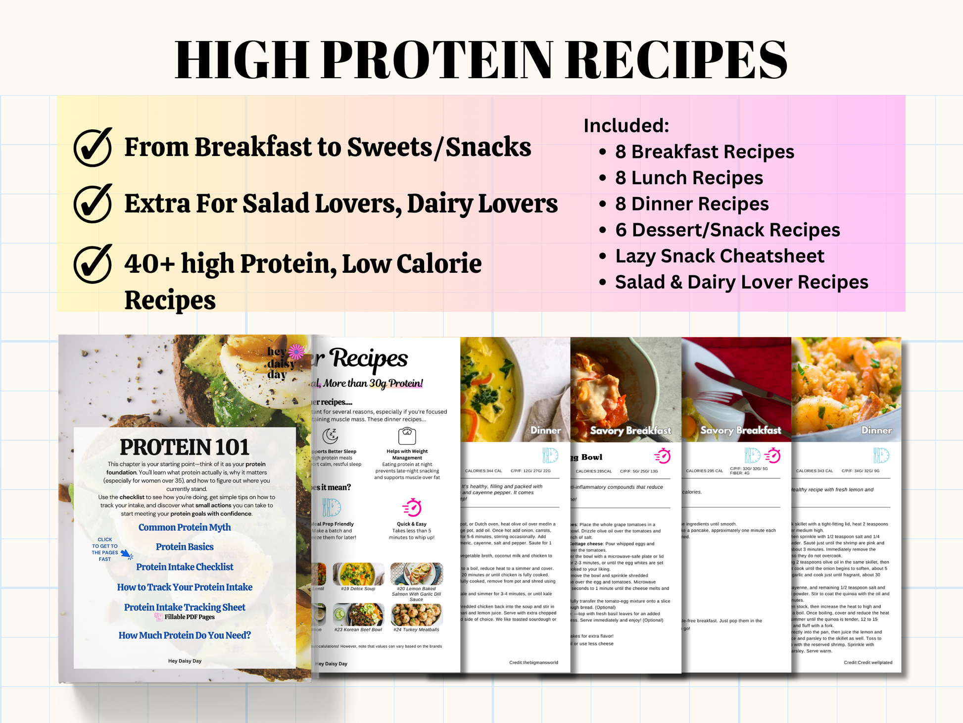 High protein meal plan
Protein recipe book
Protein guide for weight loss
High-protein diet guide
Muscle-building meal guide
Healthy high-protein recipes
Best protein foods for women
Protein cookbook for beginners
Easy protein recipes
Lean protein food list
High-protein meal prep
High-protein snacks
Plant-based protein guide
Clean eating protein plan
Simple protein-packed meals
High-protein recipes for busy women
