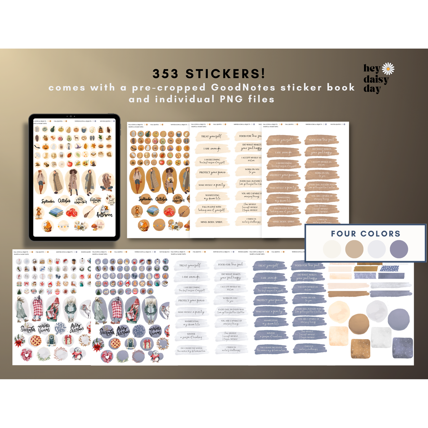 SheShines Fall/Winter Stickers