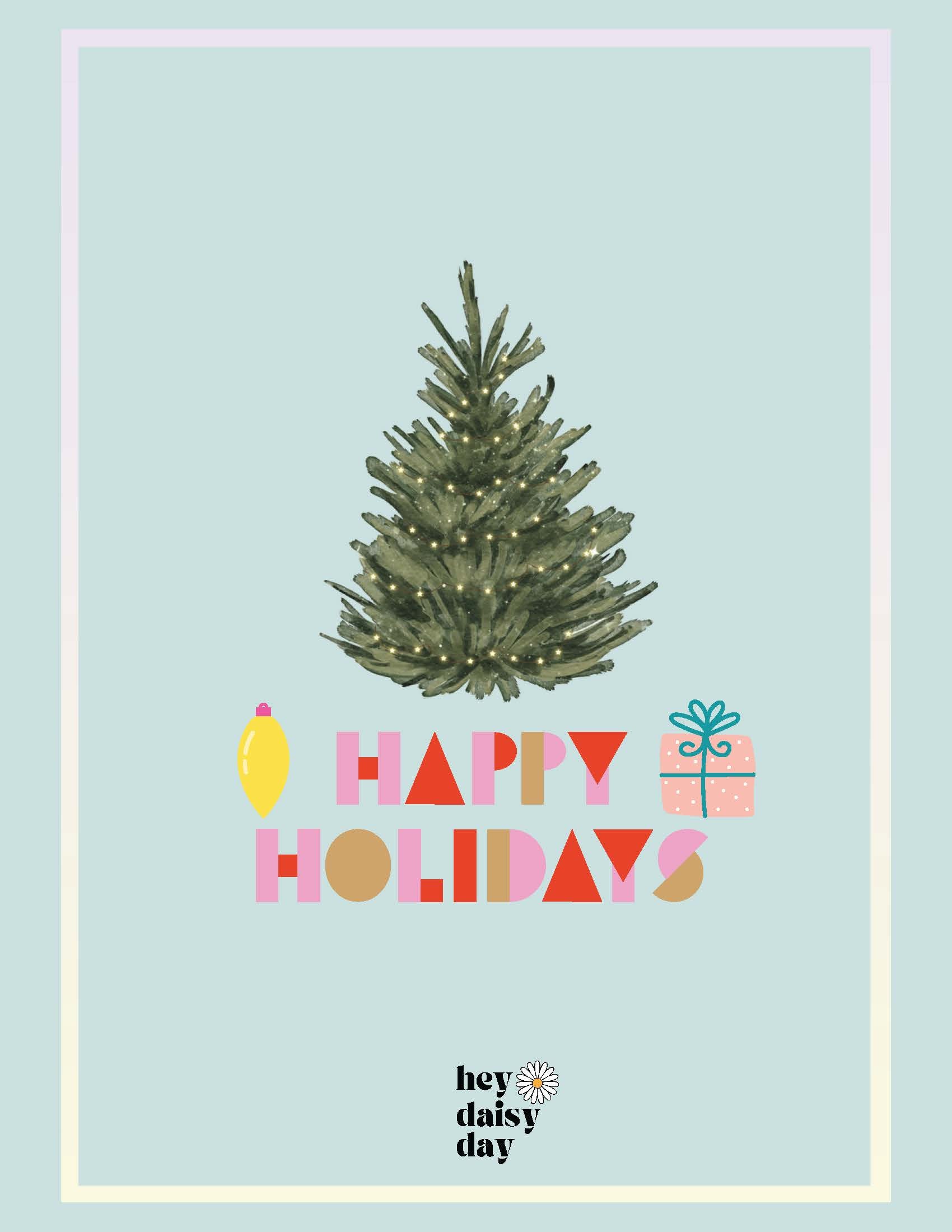 Holiday Digital Planner front page