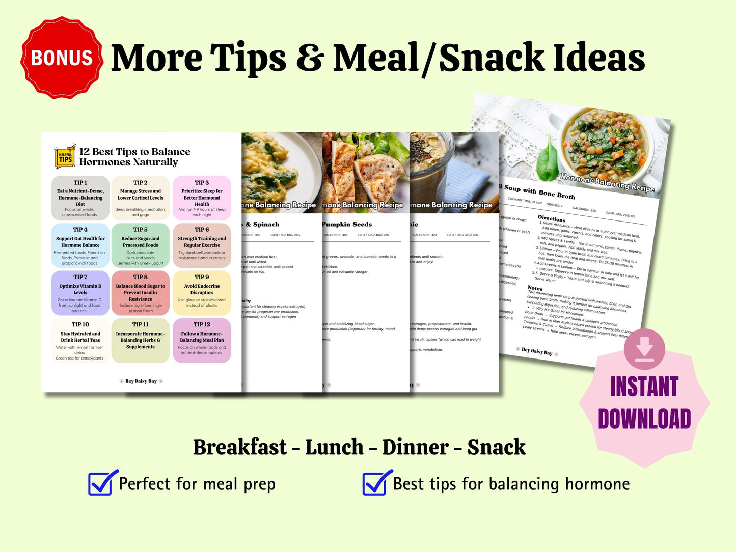 Hormone Balancing Foods Chart