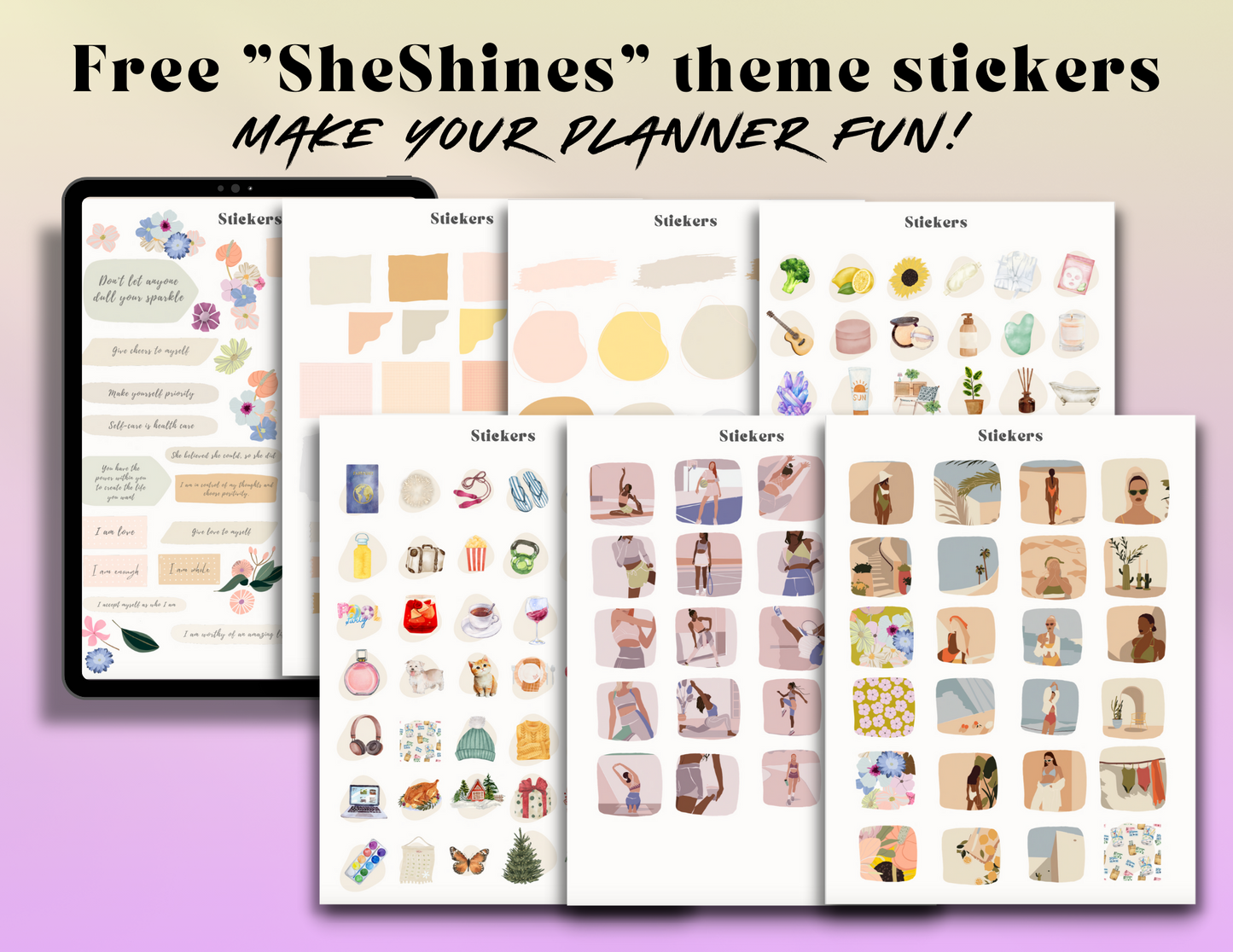SheShines Free Stickers