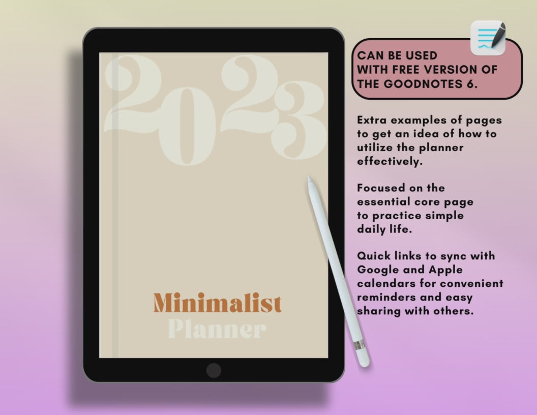 Load video: Digital Planner Pages showing