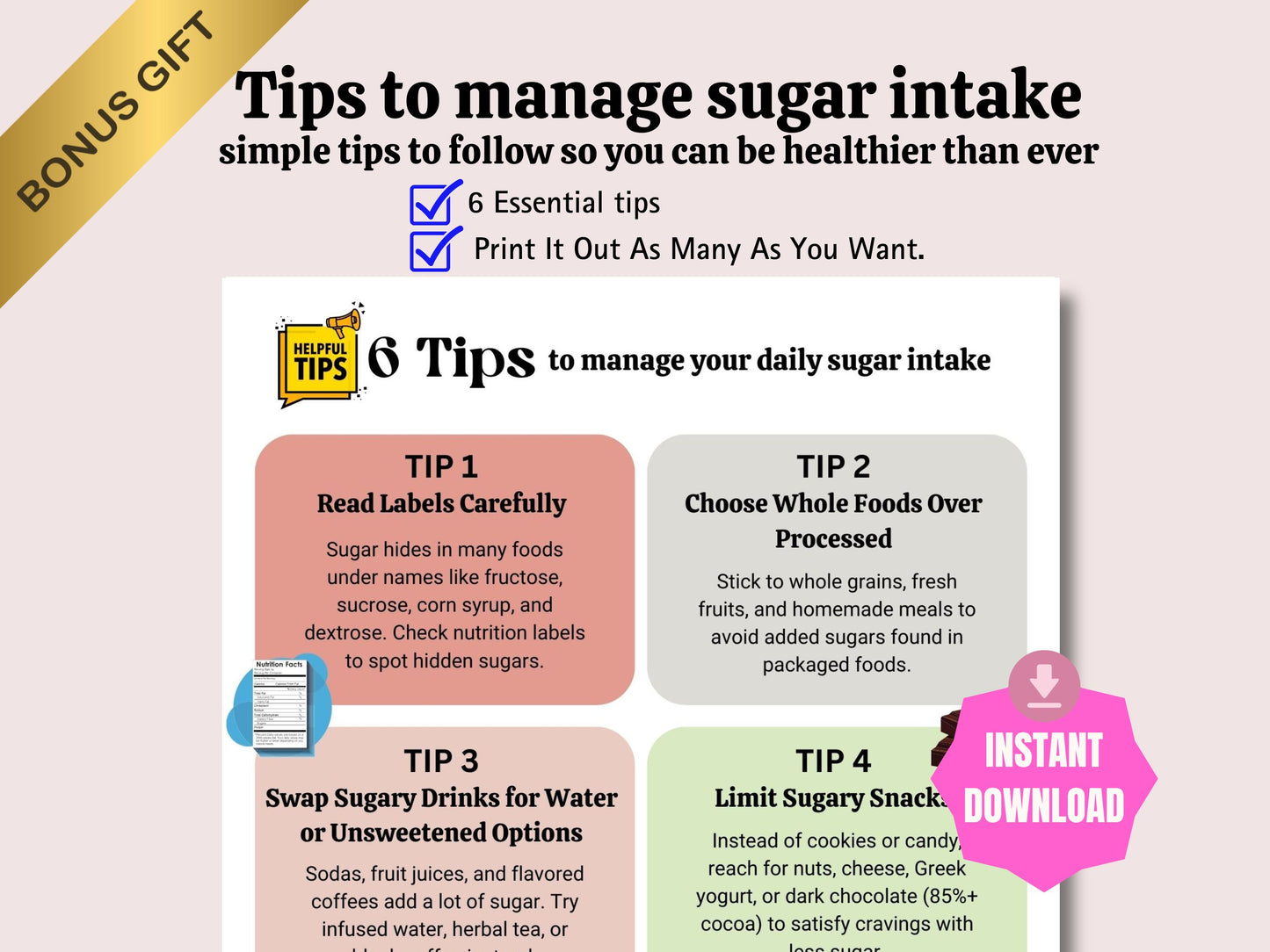 Natural Sugar Content Chart