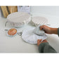 Elastic bowl covers, food container covers, stretch to fit food covers, saran wrap replacement,