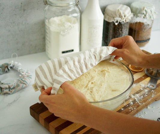 Reusable Food Covers that cover bread dough