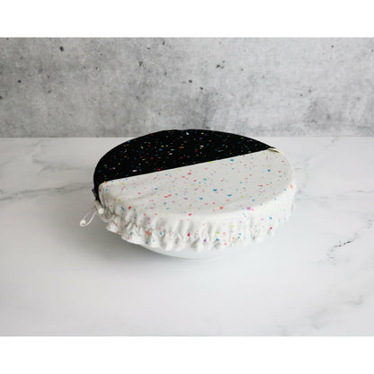 Elastic bowl covers, food container covers, stretch to fit food covers, saran wrap replacement