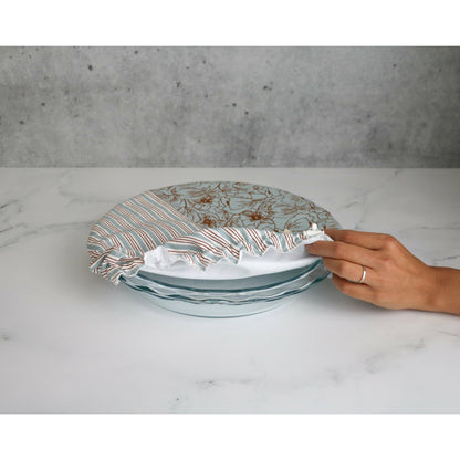 Elastic bowl covers, food container covers, stretch to fit food covers, saran wrap replacement