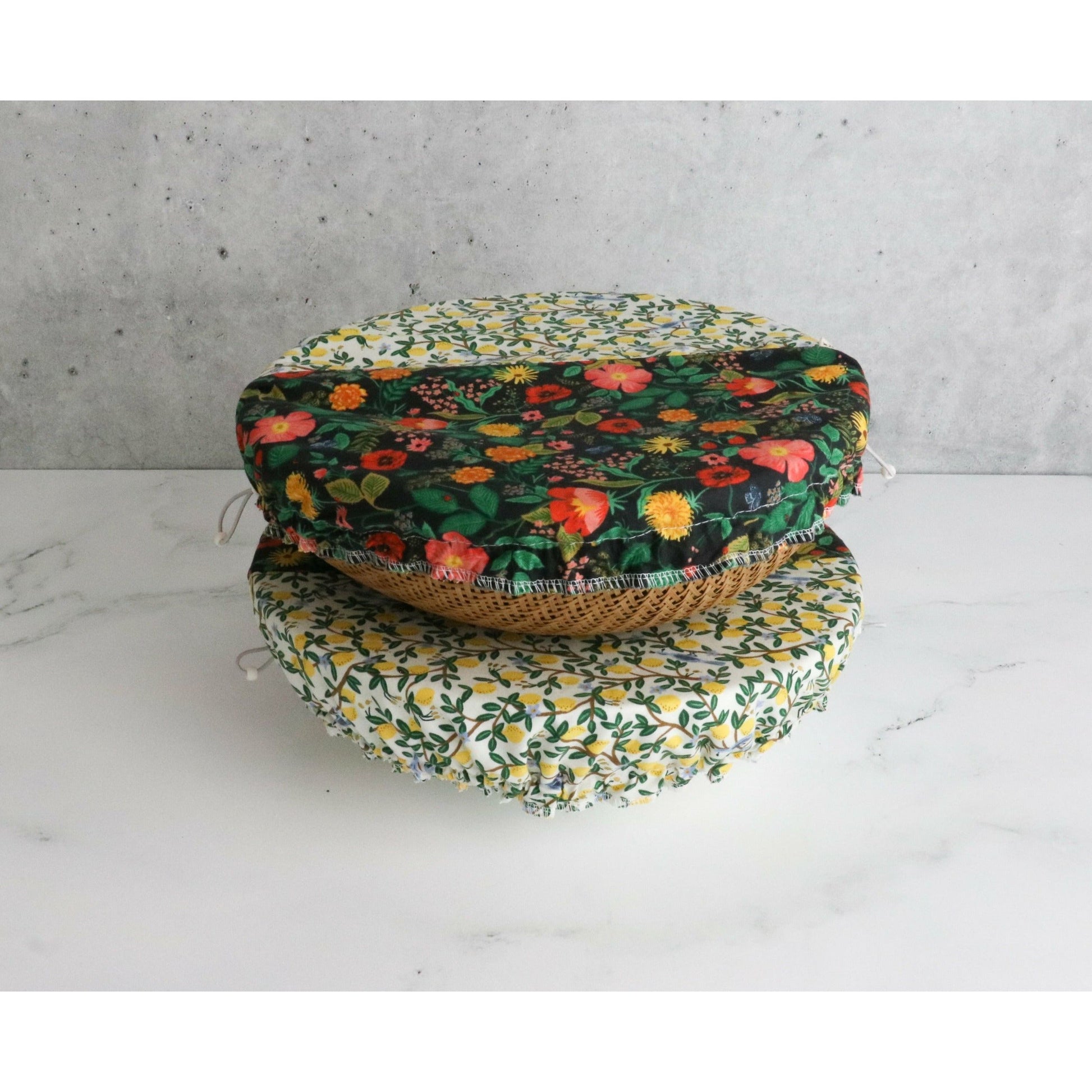 twin X-Large Mighty Food covers Lemon pattern