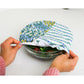 Elastic bowl covers, food container covers, stretch to fit food covers, saran wrap replacement,